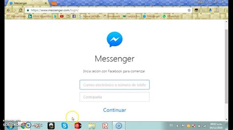 entrar en el messenger